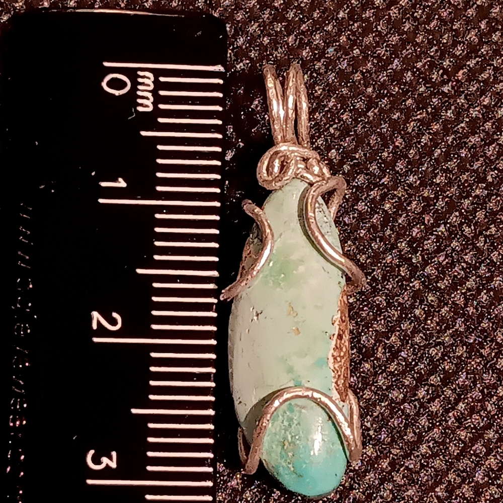 Turquoise Pendant Sterling Silver - Picture 7 of 9